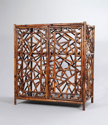 湘妃竹冰裂纹茶棚