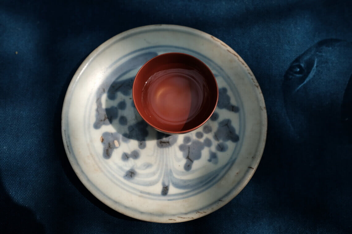 章燕城朱泥手拉工夫茶杯