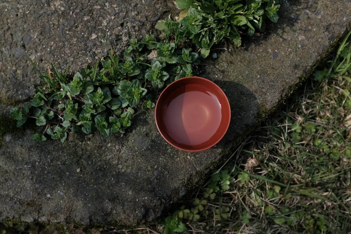 章燕城朱泥手拉工夫茶杯